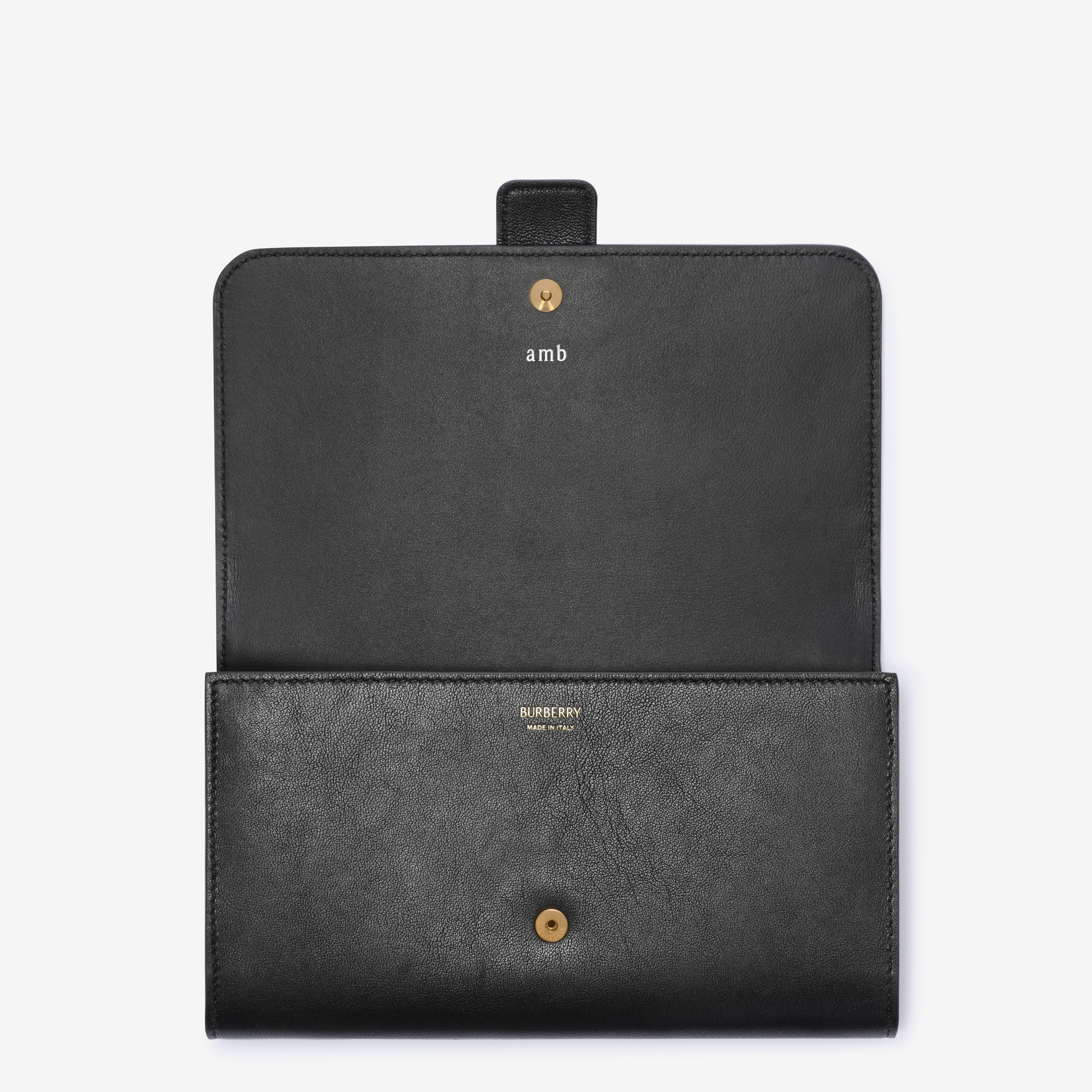 Rider Continental Wallet in Black - Women, Leather | Burberry® Official